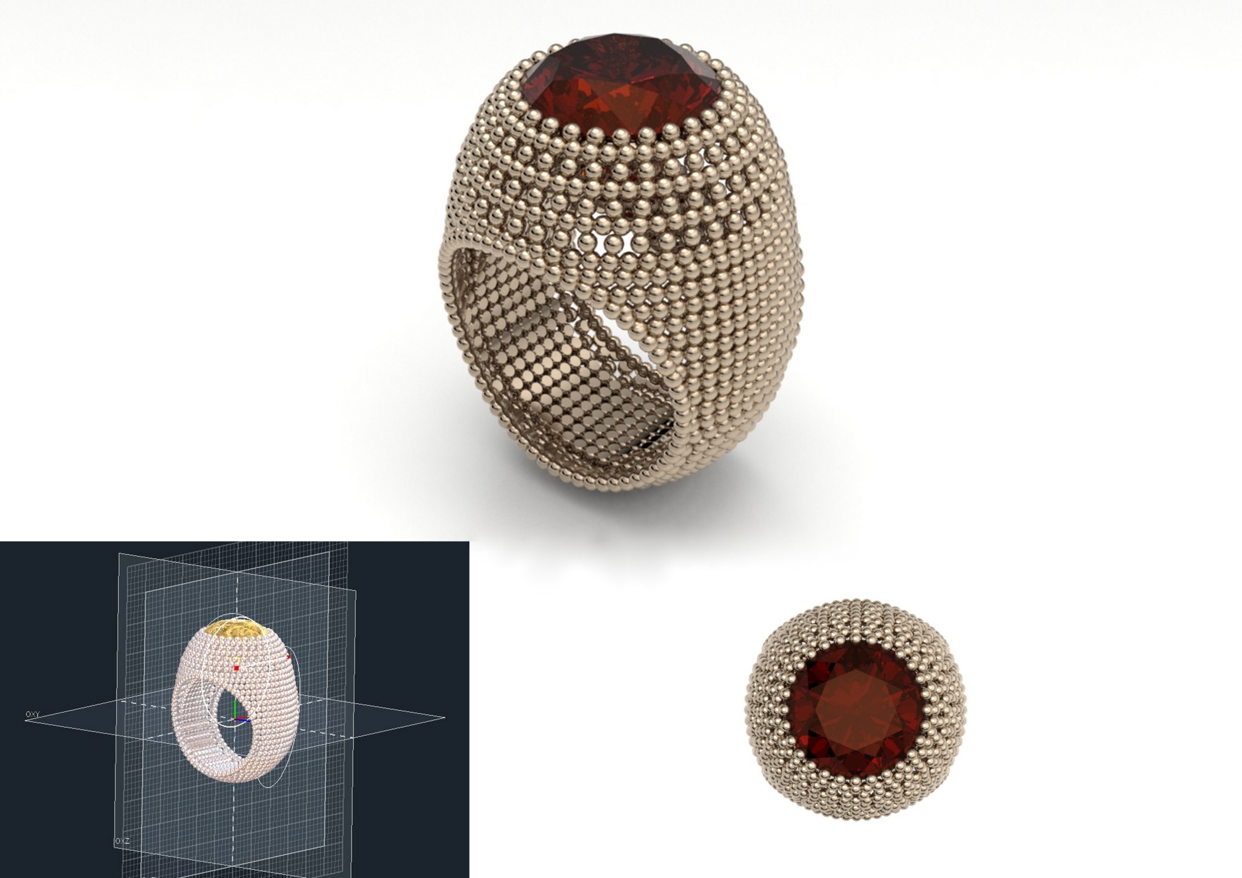 bague boule magasin
